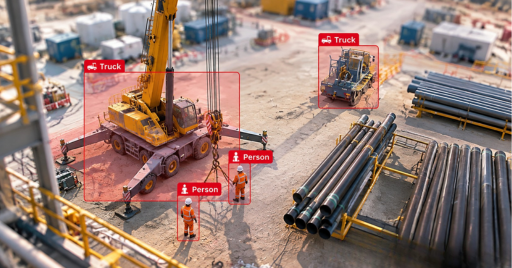 suspended load risk- real time detected-Veunex AI enabled camera